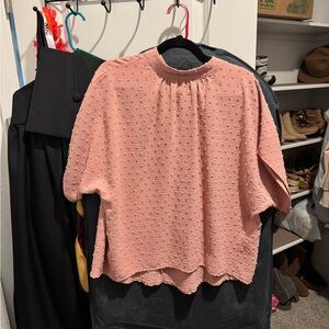 Pink Textured Women's Top